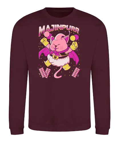 Majinpurr - cat, Cats, katze, manga, superheld, superhero - Sweatshirt