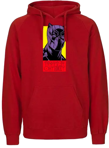 Wakanda Forever - panther, movie - Fairtrade Hoodie