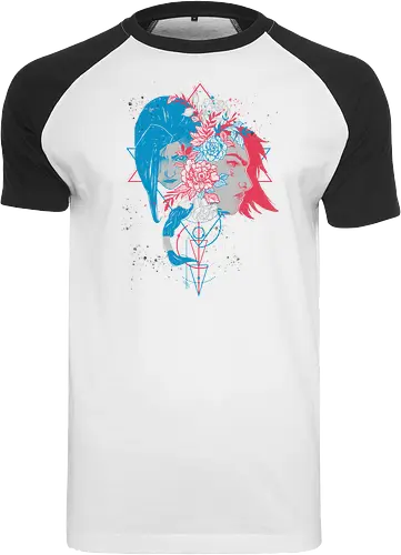 Sister's Blossom - League, Legends, gaming, Vi, Powder - Raglan T-Shirt