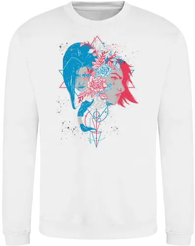 Sister's Blossom - League, Legends, gaming, Vi, Powder - Sweatshirt