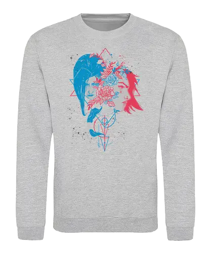 Sister's Blossom - League, Legends, gaming, Vi, Powder - Sweatshirt