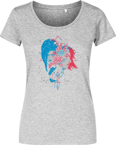 Sister's Blossom - League, Legends, gaming, Vi, Powder - Damen T-Shirt