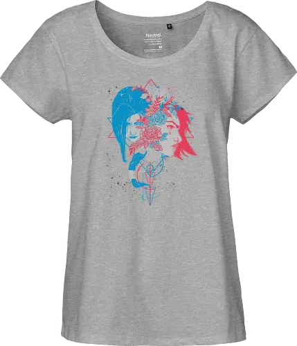 Sister's Blossom - League, Legends, gaming, Vi, Powder - Fairtrade Girl Shirt
