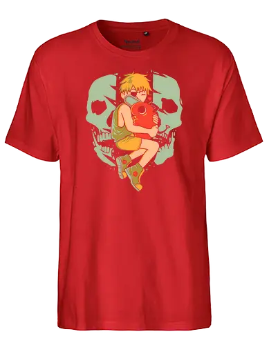 Best Friends - chainsaw, man, devil, anime, manga - Fairtrade T-Shirt