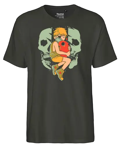 Best Friends - chainsaw, man, devil, anime, manga - Fairtrade T-Shirt