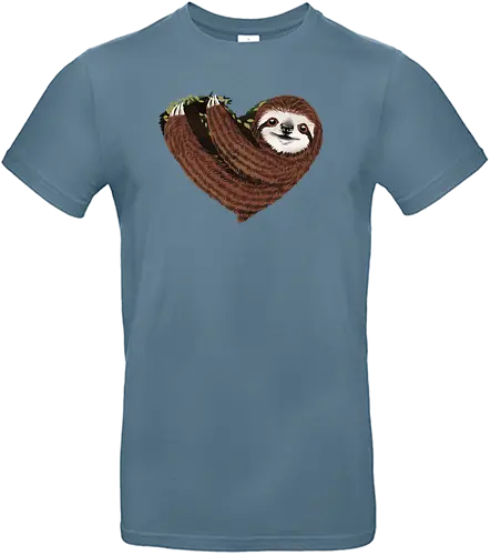 Sloth Love - love, liebe, art, illustration, sloth, faultier, nature, natur, freedom - Standard T-Shirt