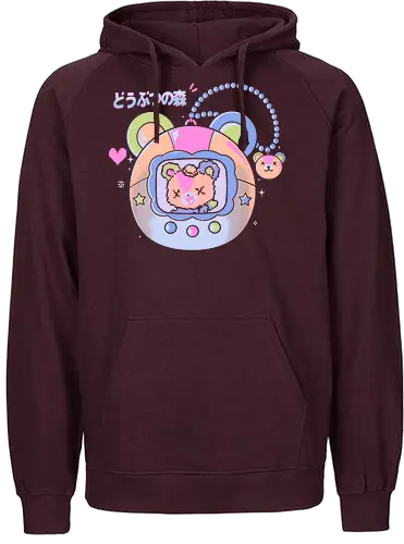 Little Game - animal, Crossing, teddy, gaming, br - Fairtrade Hoodie