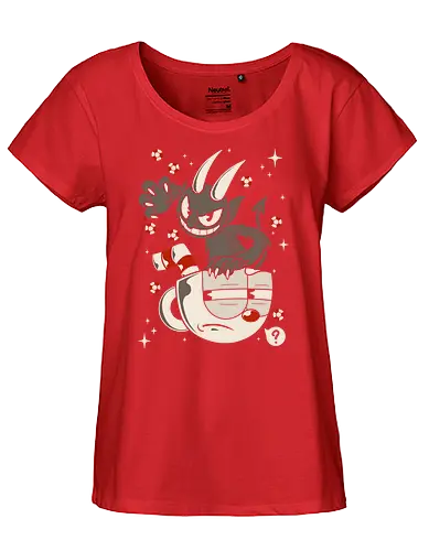 Devil Hd - cup, devil, gaming - Fairtrade Girl Shirt