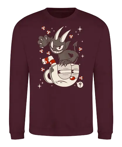 Devil Hd - cup, devil, gaming - Sweatshirt