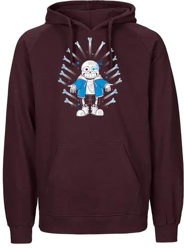 Power Sans - sans, gaming, skelett, skeleton - Fairtrade Hoodie