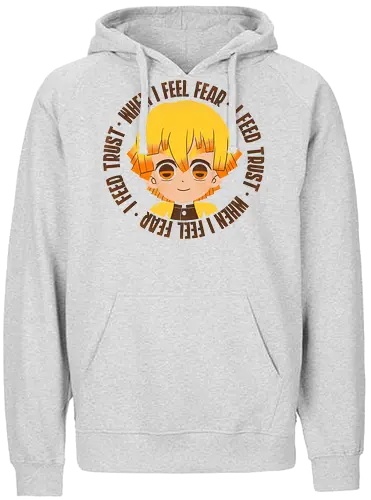 Ifeed Trust - demon, slayer, Zenitsu, anime, manga - Fairtrade Hoodie