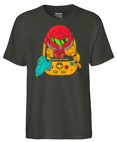 Pocket Game - pocket, mini, handheld, Bounty Huntervania - Fairtrade T-Shirt