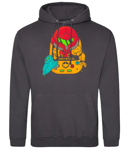 Pocket Game - pocket, mini, handheld, Bounty Huntervania - Standard Hoodie