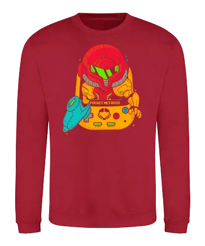 Pocket Game - pocket, mini, handheld, Bounty Huntervania - Sweatshirt