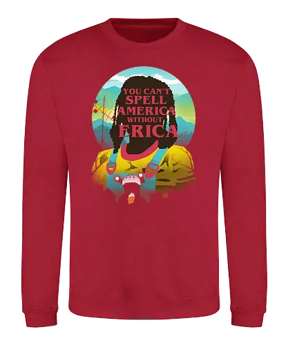Erica - stranger, things, erica, scoop troop, scoops ahoy, starcourt mall, dustin, steve, robin - Sweatshirt