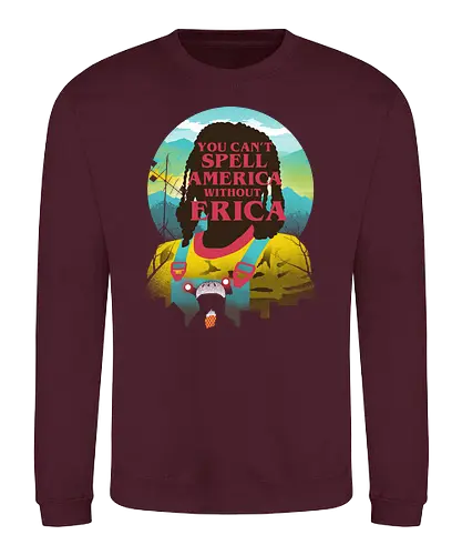 Erica - stranger, things, erica, scoop troop, scoops ahoy, starcourt mall, dustin, steve, robin - Sweatshirt