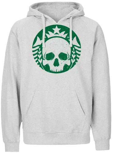 Skull Coffee - coffee, kaffee, skull, schädel - Fairtrade Hoodie