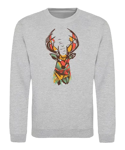 Trapped - nature, deer, stag, hirsch, forest, wald - Sweatshirt