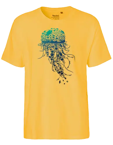 Jelly - Qualle, Jellyfish, koralle, Riff, meer, fish, fische - Fairtrade T-Shirt