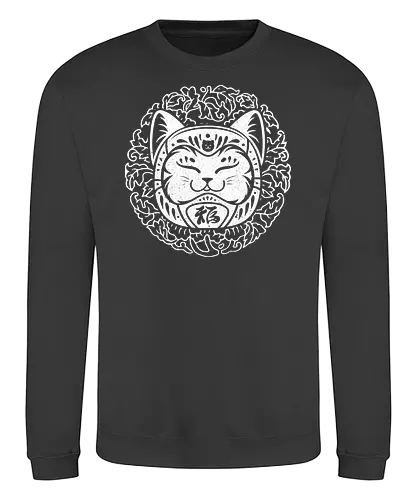 Daruma cats - daruma, cat, katze, lucky - Sweatshirt