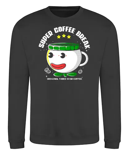 Super coffee Break - plumber, coffee, kaffee, mug, gaming - Sweatshirt