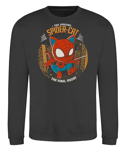 Spider Cat - spider, cat, hero, comic - Sweatshirt