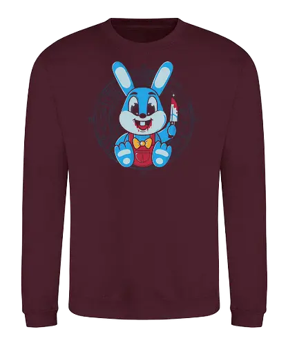 Silent Bunny - bunny, gaming, silent, Hill, horror - Sweatshirt