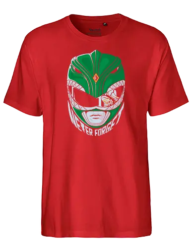 Never forget - tokusatsu, hero, superhero - Fairtrade T-Shirt