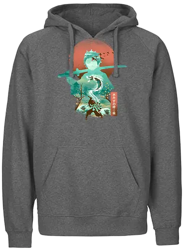 Ukiyo Slayer - ukiyo-e, demon, slayer, Tanjirō, Nezuko - Fairtrade Hoodie