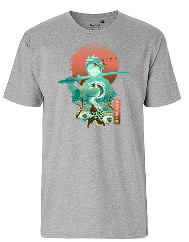 Ukiyo Slayer - ukiyo-e, demon, slayer, Tanjirō, Nezuko - Fairtrade T-Shirt