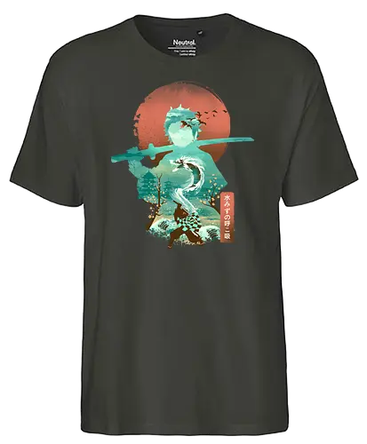 Ukiyo Slayer - ukiyo-e, demon, slayer, Tanjirō, Nezuko - Fairtrade T-Shirt