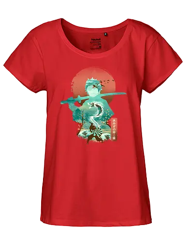 Ukiyo Slayer - ukiyo-e, demon, slayer, Tanjirō, Nezuko - Fairtrade Girl Shirt