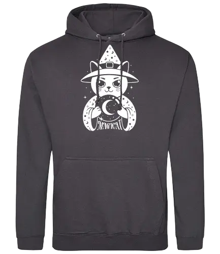 Magicat - cat, witch, witchcraft, magic - Standard Hoodie