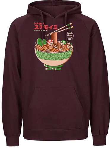 Super Ramen - ramen, suppe, mario, jump'n'run - Fairtrade Hoodie