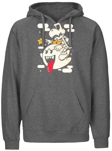 Terror Gamer - boo, ghost, skeleton, mario, boConsole - Fairtrade Hoodie