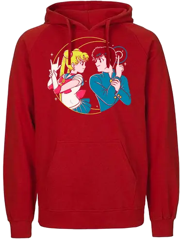 Retro anime Battle - anime, Sailor, Tuxedo mask - Fairtrade Hoodie