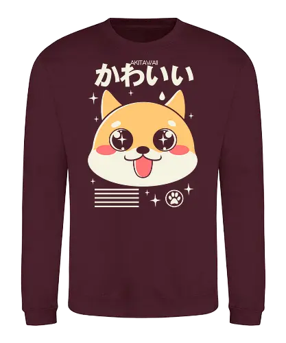 Akitawaii - akita, inu, dog, cute - Sweatshirt