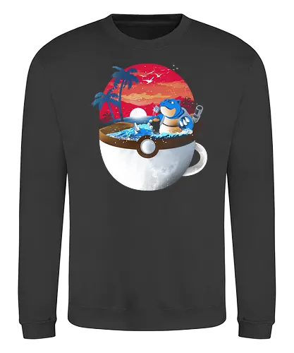 Coffeemon Water - muf, coffee, kaffee, pocket, monster, wasser - Sweatshirt
