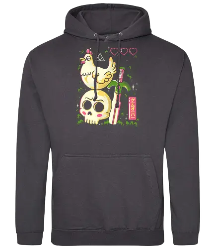 Game Over - chicken, huhn, legend, Hero of Time - Standard Hoodie