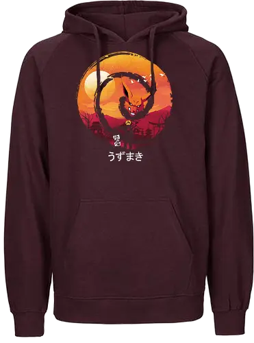 Uzumaki Night - anime, manga, ninja, shinobi, fox, spirit - Fairtrade Hoodie