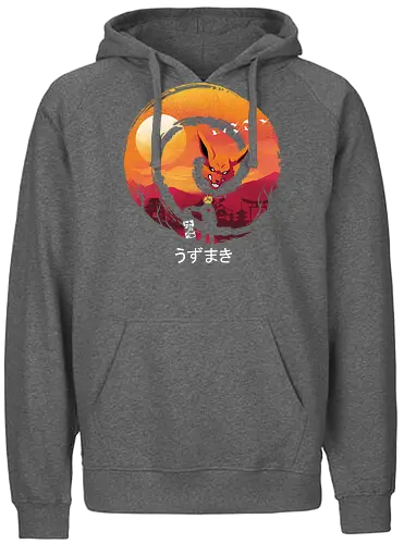 Uzumaki Night - anime, manga, ninja, shinobi, fox, spirit - Fairtrade Hoodie