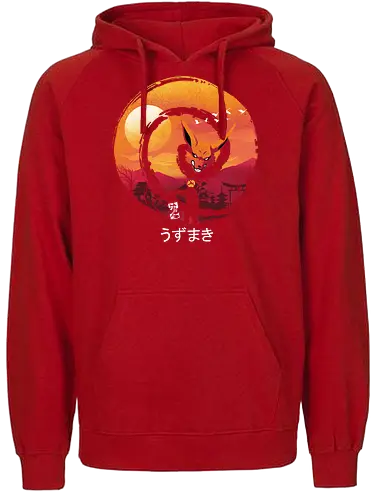 Uzumaki Night - anime, manga, ninja, shinobi, fox, spirit - Fairtrade Hoodie