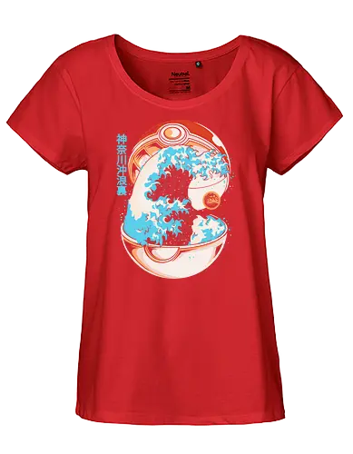 Pokewave - ball, kanagawa, hokusai - Fairtrade Girl Shirt