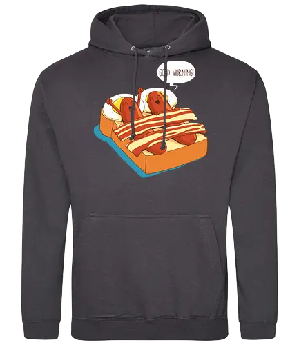 Breakfast in Bed - morning, würstchen, morgen, bett, aufwachen - Standard Hoodie