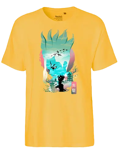 Senku Landscape - anime, Dr.Stone, Senku - Fairtrade T-Shirt