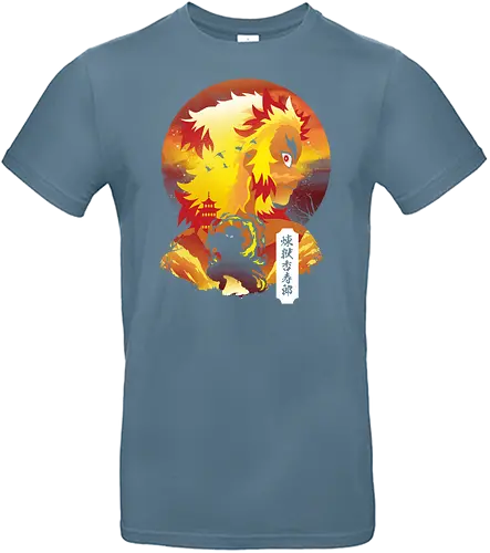 Rengoku Sunset - demon, slayer, Rengoku, anime, manga - Standard T-Shirt