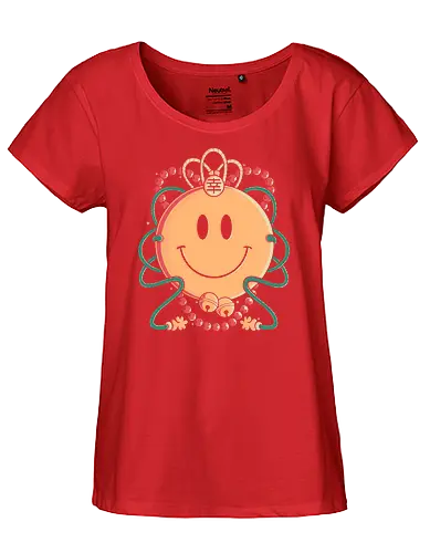 Japanese Smile - japan, Smile, Smiley, emoji - Fairtrade Girl Shirt