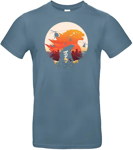 King Kaiju Sunset - kaiju, attack, japan - Standard T-Shirt