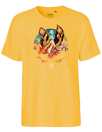Kaiju Sunset - moth, Motte, kaiju, monster, japan - Fairtrade T-Shirt
