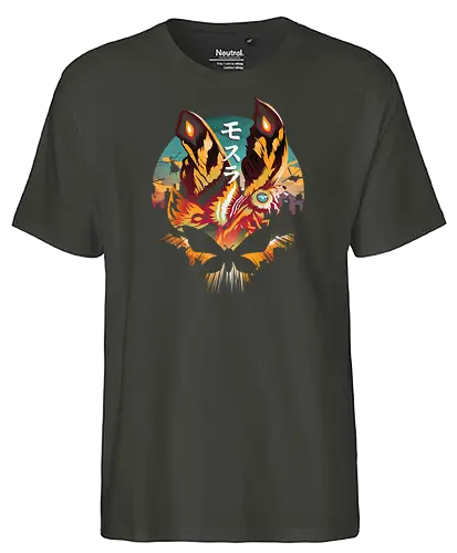 Kaiju Sunset - moth, Motte, kaiju, monster, japan - Fairtrade T-Shirt